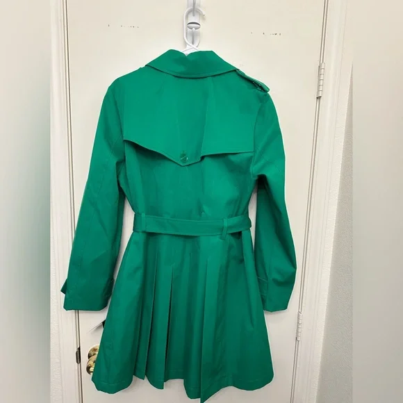 Kate Spade Vibrant Green Trench Coat - Picture 3 of 7